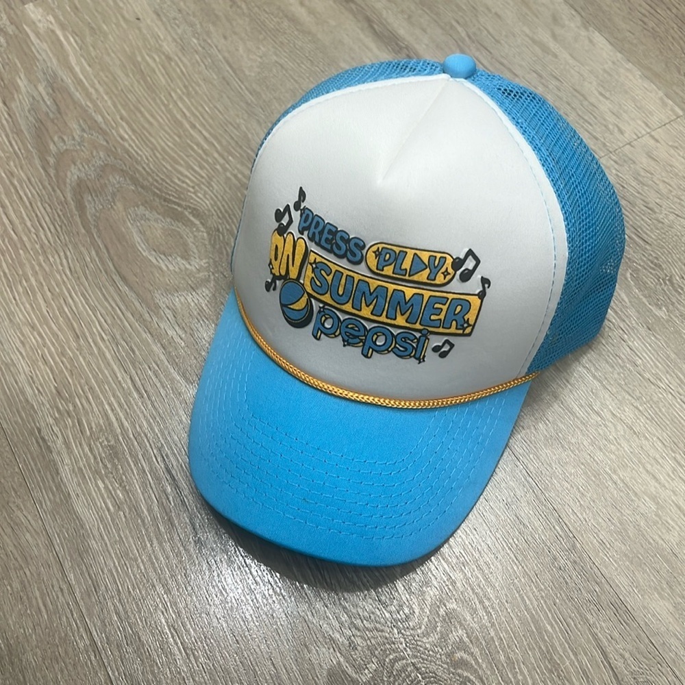 Pepsi Press Play Summer Hat Brand New -2023 edition blue